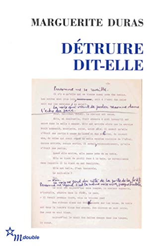 9782707320117: DETRUIRE, DIT-ELLE