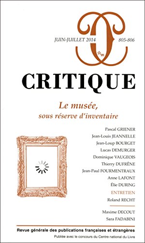 9782707323927: Revue critique 805-806