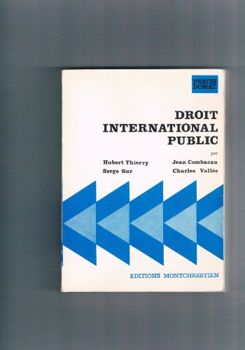 Stock image for Droit international public. for sale by PAROLES