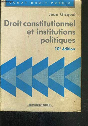 9782707604217: Droit constitutionnel et institutions politiques