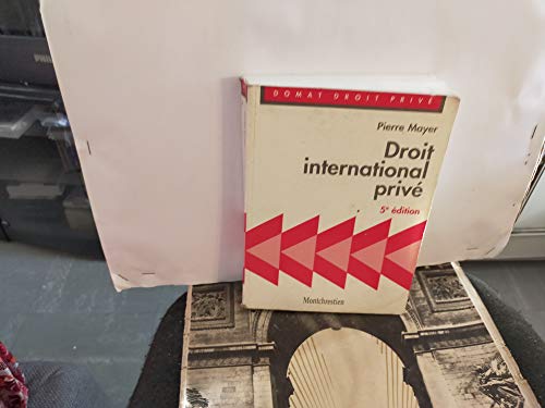 Beispielbild fr DROIT INTERNATIONAL PRIVE zum Verkauf von LiLi - La Libert des Livres