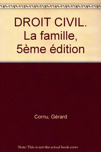 Beispielbild fr Droit civil: La famille zum Verkauf von Ammareal