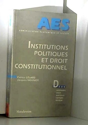 9782707610249: Institutions politiques et droit constitutionnel 2e ed 1997