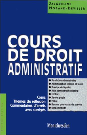 Stock image for Cours de droit administratif for sale by medimops