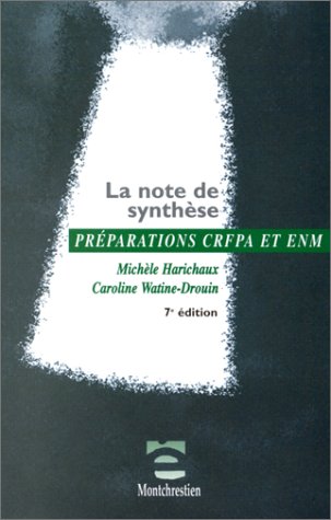 Stock image for La note de synthse for sale by LiLi - La Libert des Livres