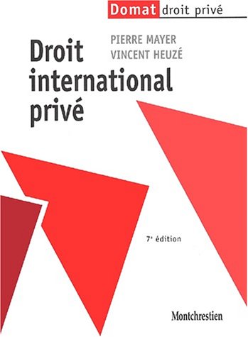 Beispielbild fr Droit international Priv zum Verkauf von medimops