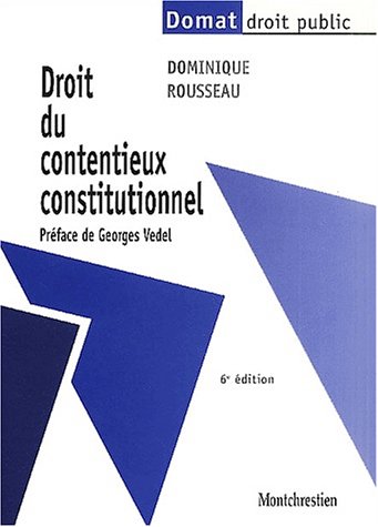 Beispielbild fr Droit du contentieux constitutionnel zum Verkauf von Ammareal