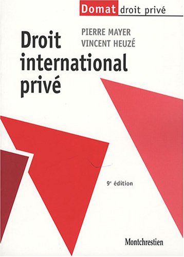 Imagen de archivo de Droit International Priv a la venta por RECYCLIVRE