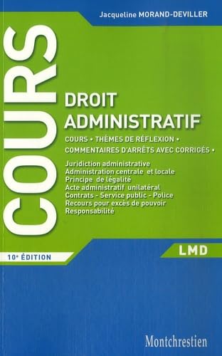 Stock image for Cours de droit administratif for sale by Ammareal