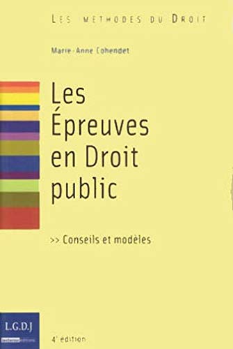 Beispielbild fr Les Epreuves en Droit public zum Verkauf von Ammareal