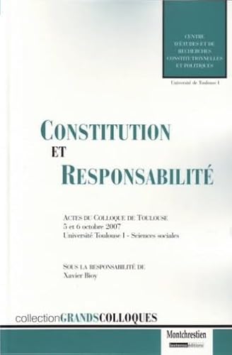 Stock image for Constitution et responsabilit for sale by Chapitre.com : livres et presse ancienne