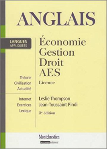 Beispielbild fr Anglais Appliqu : Licence Economie, Gestion, Droit, AES zum Verkauf von medimops
