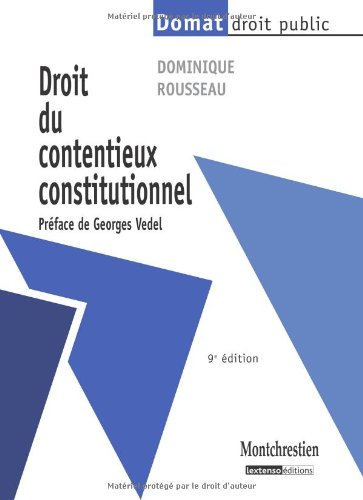 Stock image for Droit du contentieux constitutionnel for sale by Ammareal