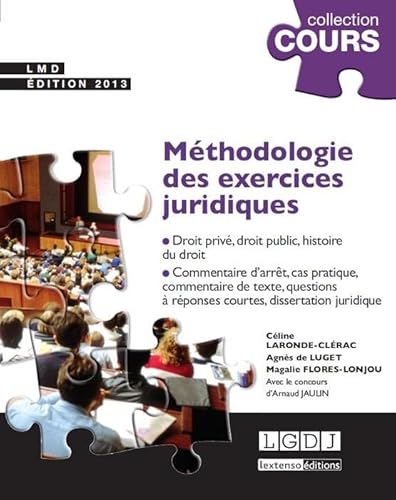 9782707618870: Mthodologie des exercices juridiques: 5 exercices, 3 disciplines