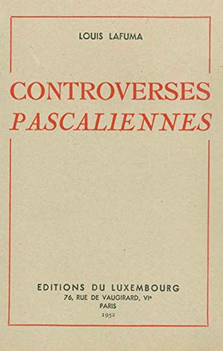 Stock image for Controverses Pascaliennes (French Edition) for sale by Gallix