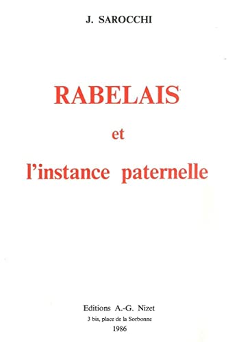 Beispielbild fr Rabelais Et l'Instance Paternelle (French Edition) zum Verkauf von Gallix