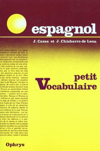 Imagen de archivo de Petit vocabulaire espagnol a la venta por WorldofBooks