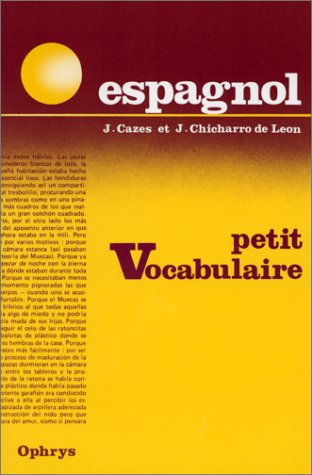 Stock image for Petit vocabulaire espagnol for sale by WorldofBooks
