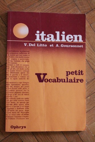 Imagen de archivo de Petit vocabulaire italien a la venta por medimops