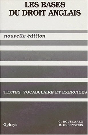 9782708006966: Les bases du droit anglais: Textes, vocabulaire et exercices