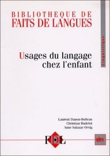 Stock image for Usages du langage chez l'enfant for sale by Ammareal