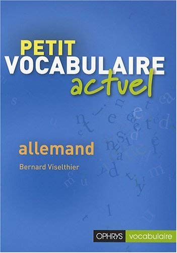Beispielbild fr Petit vocabulaire actuel - allemand zum Verkauf von Ammareal