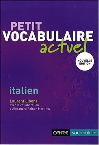 Stock image for Petit vocabulaire actuel italien for sale by Ammareal