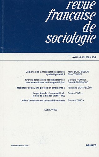 Imagen de archivo de Revue franaise de sociologie, N 50-2, Avril-Juin : a la venta por medimops