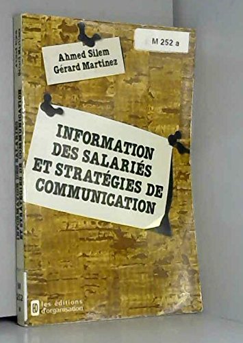 Stock image for Information des salaris et stratgies de communication for sale by medimops