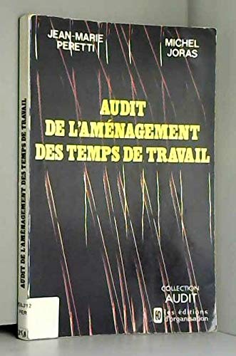 Beispielbild fr Audit de l'amnagement des temps de travail zum Verkauf von Better World Books Ltd