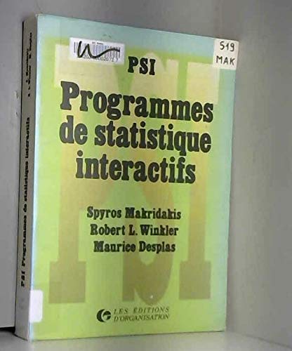 9782708108356: PSI, programmes de statistique interactifs