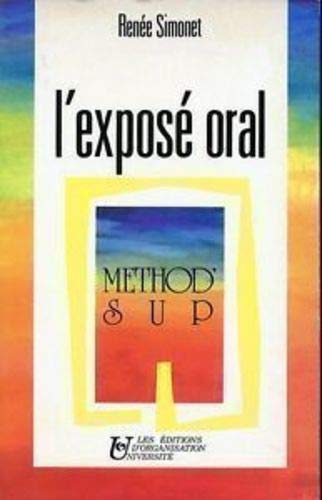 Beispielbild fr L'Expos oral zum Verkauf von Ammareal