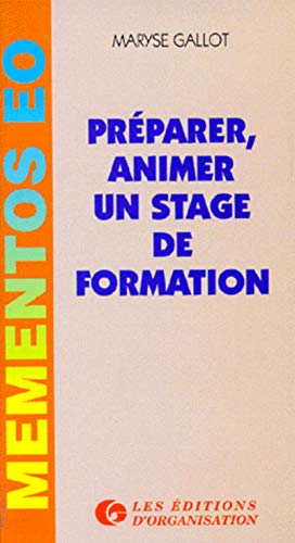 9782708111196: Prparer, animer un stage de formation