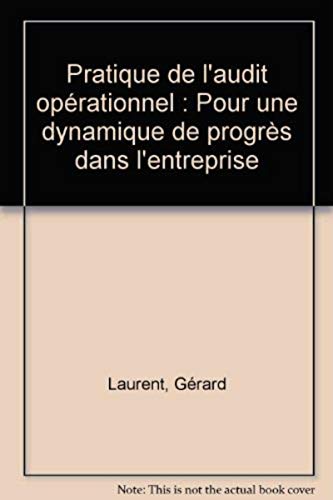 Pratique Audit Operationnel (9782708112742) by Laurent