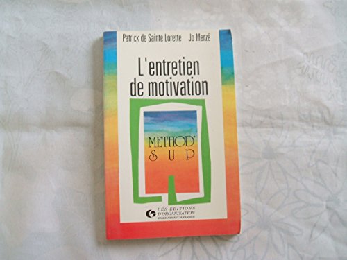 Beispielbild fr L'entretien de motivation zum Verkauf von Wonder Book