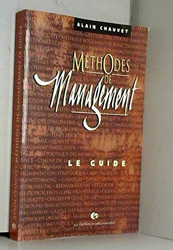 Imagen de archivo de Mthodes de management : Le guide a la venta por Librairie Th  la page