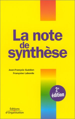 Stock image for La note de synthse for sale by Ammareal