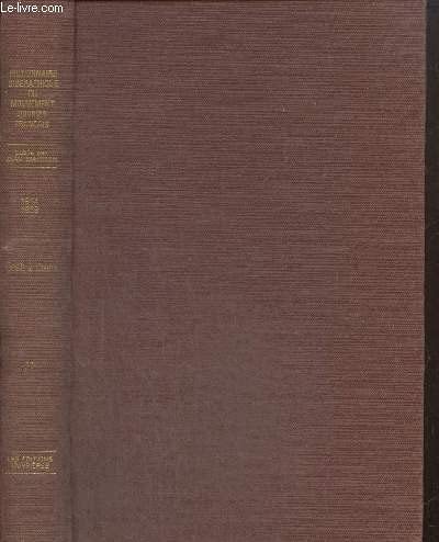 9782708224247: Dictionnaire biographique du mouvement ouvrier francais (French Edition)