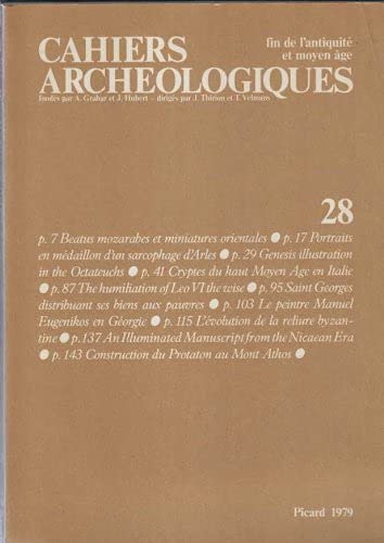 Stock image for Cahiers Archologiques n.28 for sale by Chapitre.com : livres et presse ancienne