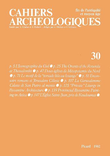 9782708400788: Fin de l'Antiquit et Moyen-ge. Cahiers archologiques, numro 30