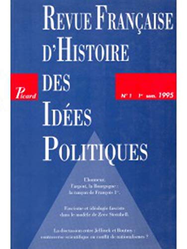 Imagen de archivo de Revue franaise d'histoire des ides politiques, numro 1 a la venta por Ammareal
