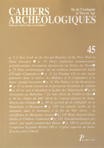 9782708405226: Cahiers archologiques: Fin de l'Antiquit et Moyen Age: FIN DE L'ANTIQUITE ET MOYEN AGE