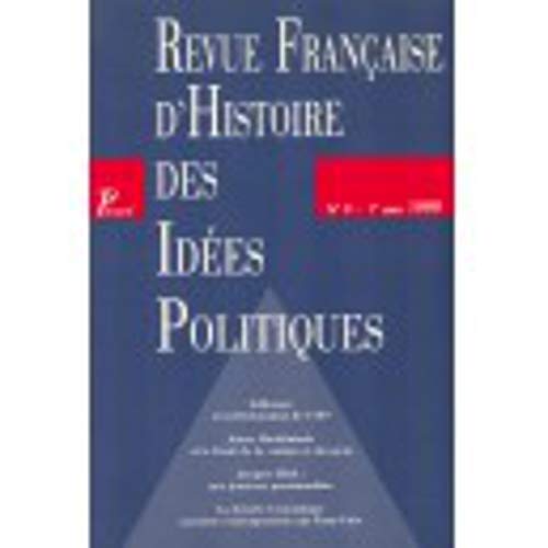 Imagen de archivo de Revue franaise d'histoire des ides politiques, numro 9 a la venta por Ammareal