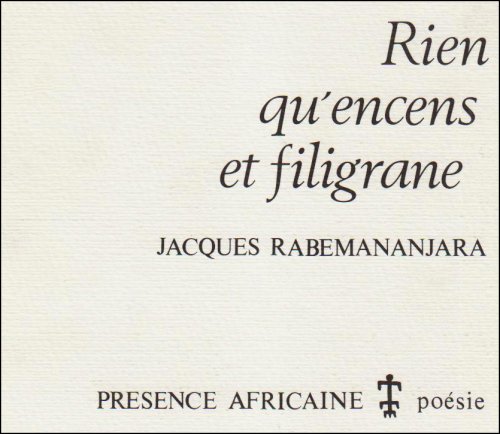 9782708704930: Rien qu'encens et filigrane (Poésie) (French Edition)