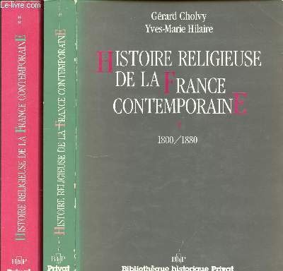 Beispielbild fr Histoire religieuse de la France contemporaine zum Verkauf von Better World Books