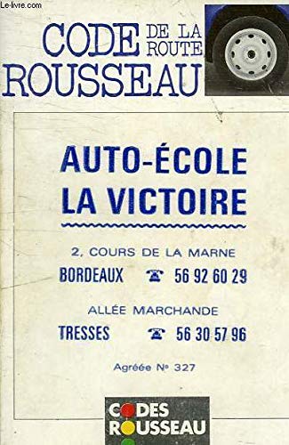 Stock image for Code rousseau de la route [Jan 01, 1990] COLLECTIF for sale by Librairie La cabane aux bouquins