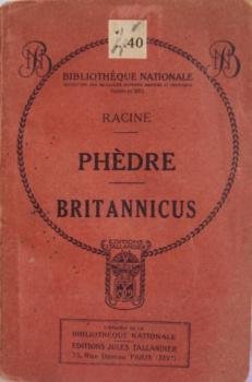 Imagen de archivo de Phedre - Britannicus a la venta por LibrairieLaLettre2