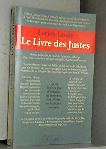 9782709613194: Le livre des Justes: Histoire du sauvetage des Juifs par les non Juifs en France, 1940-1944
