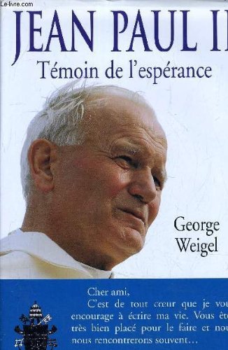 Imagen de archivo de Jean Paul II : Tmoin de l'esprance a la venta por Better World Books