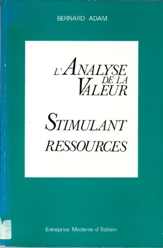 Stock image for L'Analyse de la valeur stimulant des ressources humaines for sale by medimops